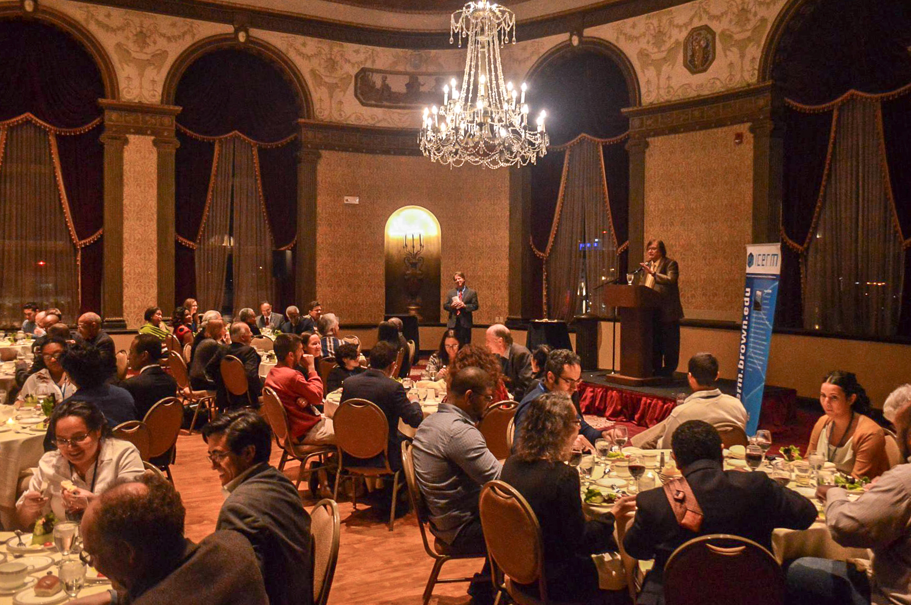 Dr. Richard Tapia gives his special remarks during the award banquet