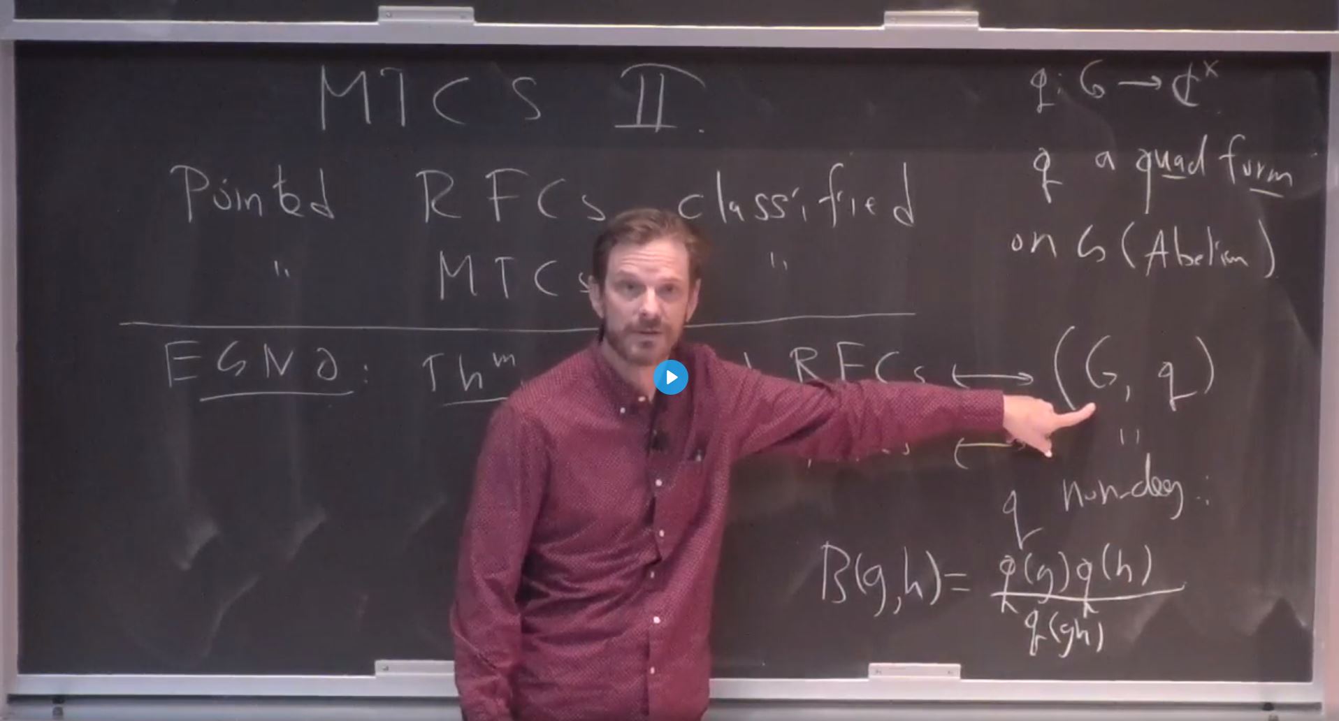 Introductory Workshop: Quantum Symmetries - Modular Tensor Categories II Thumbnail