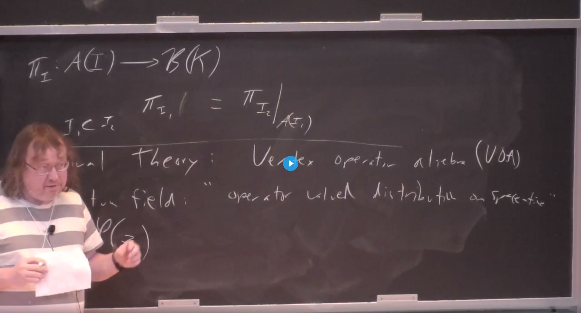 Introductory Workshop: Quantum Symmetries - Conformal Nets II Thumbnail