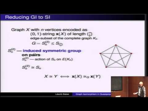 Graph isomorphism in quasipolynomial time I Thumbnail