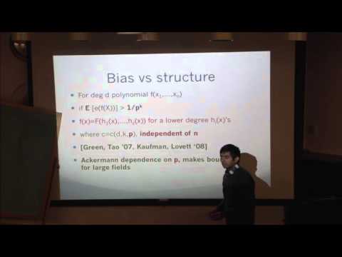 Bias vs low rank of polynomials with applications to list decoding and effective algebraic geometry Thumbnail