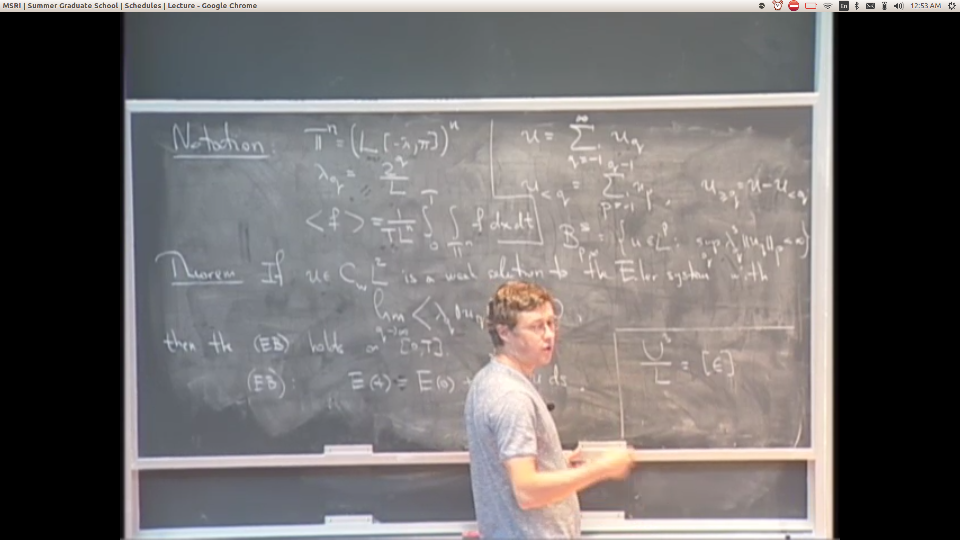 Incompressible Fluid Flows At High Reynolds Number, lecture 16 Thumbnail