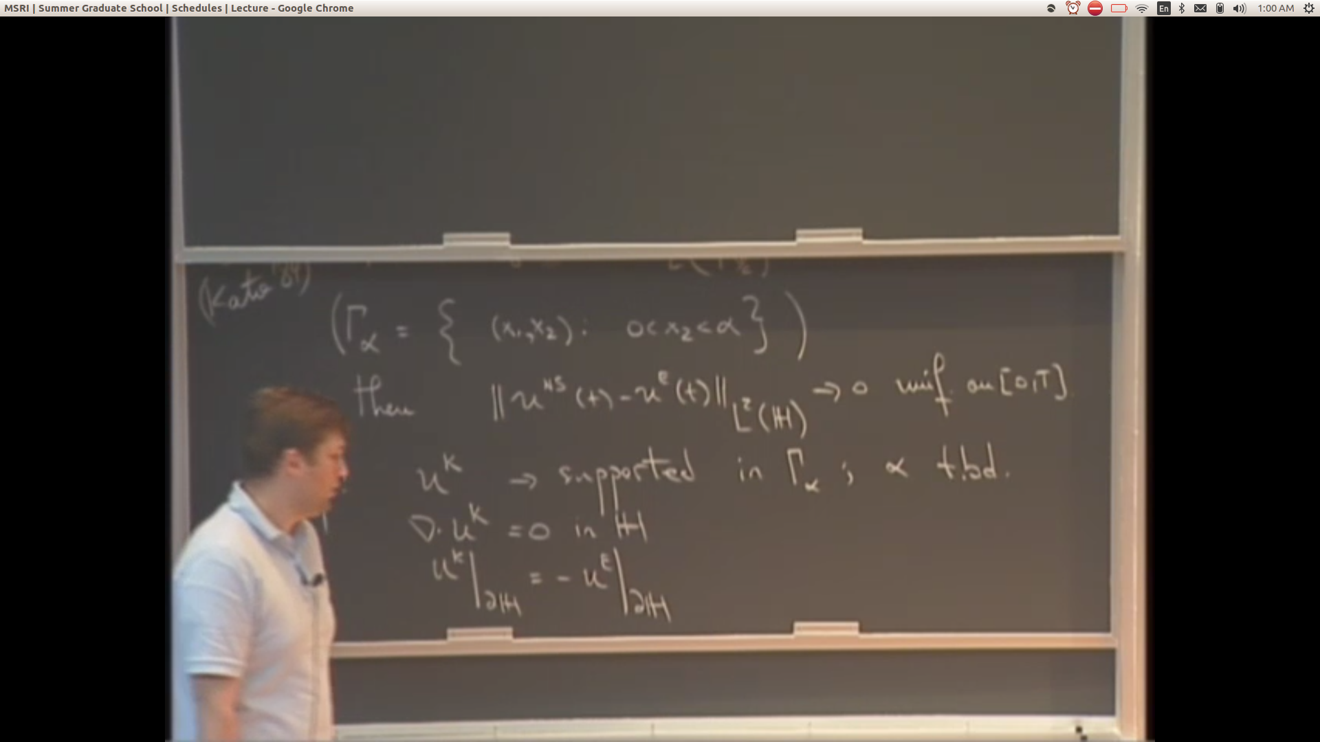 Incompressible Fluid Flows At High Reynolds Number, lecture 17 Thumbnail