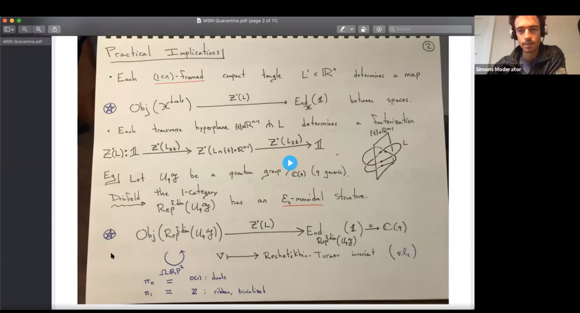 [Moved Online] Tensor Categories And Topological Quantum Field Theories - The 1-dimensional tangle hypothesis Thumbnail