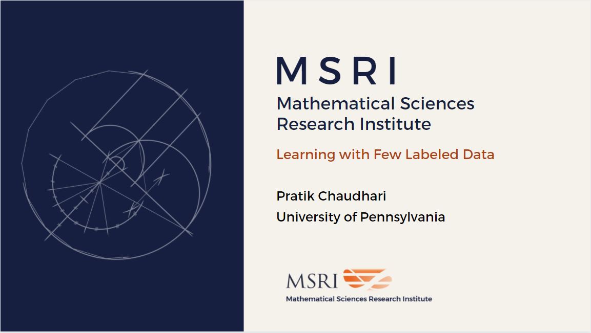 [Moved Online] Hot Topics: Optimal Transport And Applications To Machine Learning And Statistics - Learning with Few Labeled Data Thumbnail