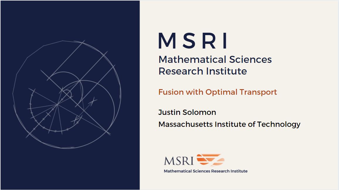 [Moved Online] Hot Topics: Optimal Transport And Applications To Machine Learning And Statistics - Fusion with Optimal Transport Thumbnail