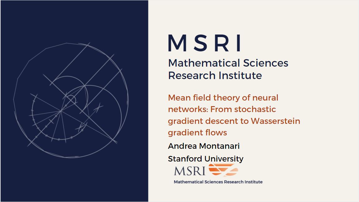 [Moved Online] Hot Topics: Optimal Transport And Applications To Machine Learning And Statistics - From stochastic gradient descent to Wasserstein gradient flows Thumbnail