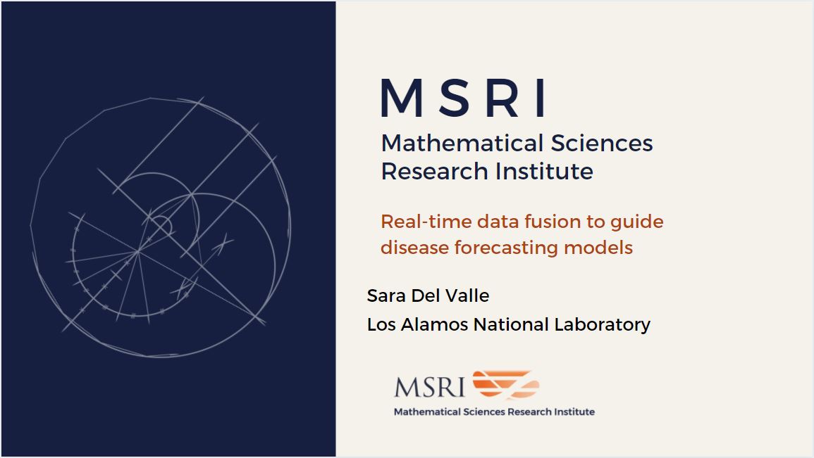 [Moved Online] Mathematical Models For Prediction And Control Of Epidemics - Real-time data fusion to guide disease forecasting models Thumbnail