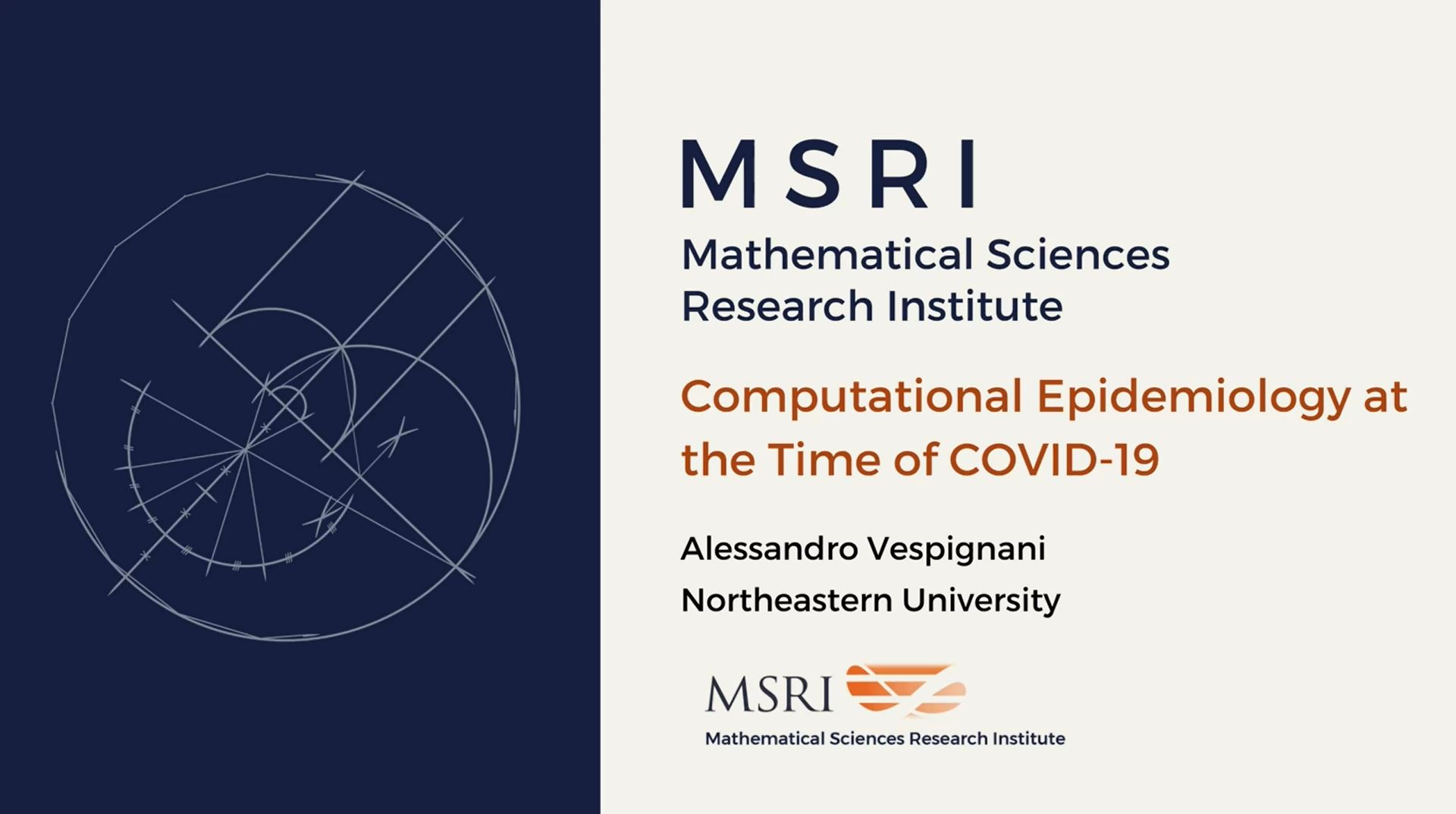 [Moved Online] Mathematical Models For Prediction And Control Of Epidemics - Computational Epidemiology at the time of COVID-19 Thumbnail