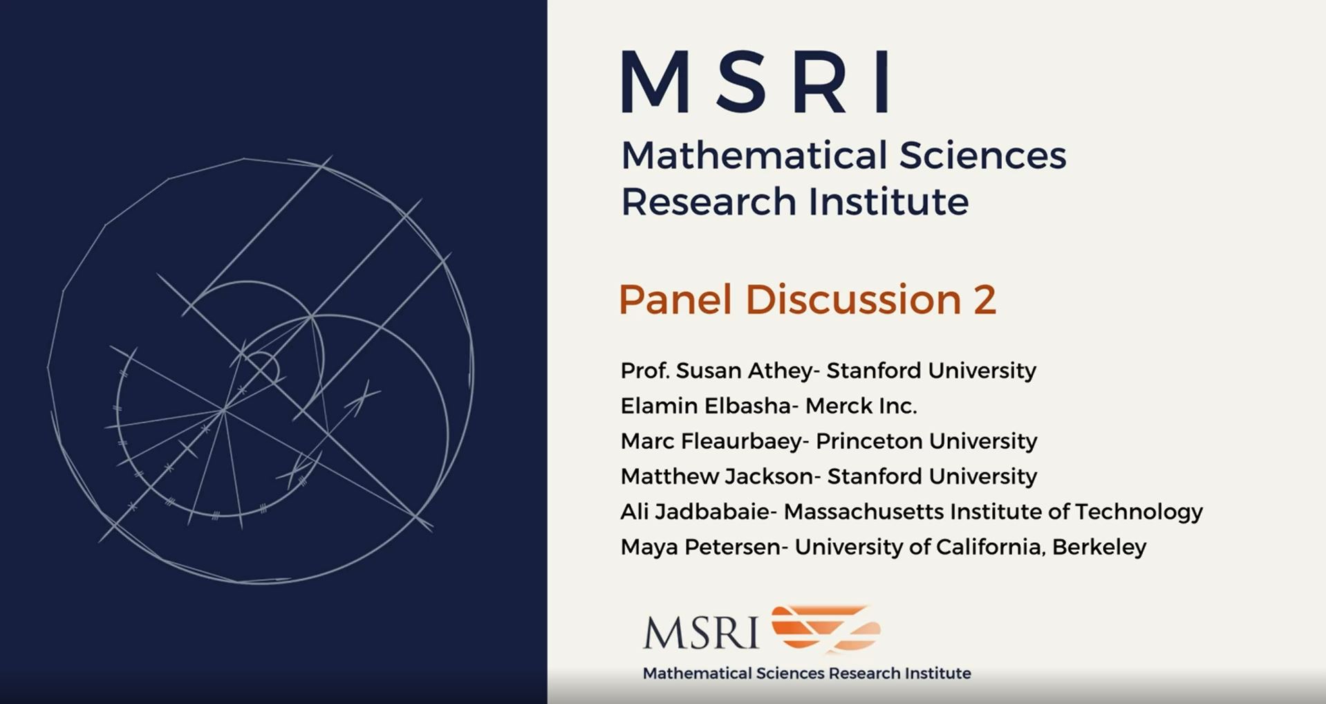 [Moved Online] Mathematical Models For Prediction And Control Of Epidemics - Panel Thumbnail