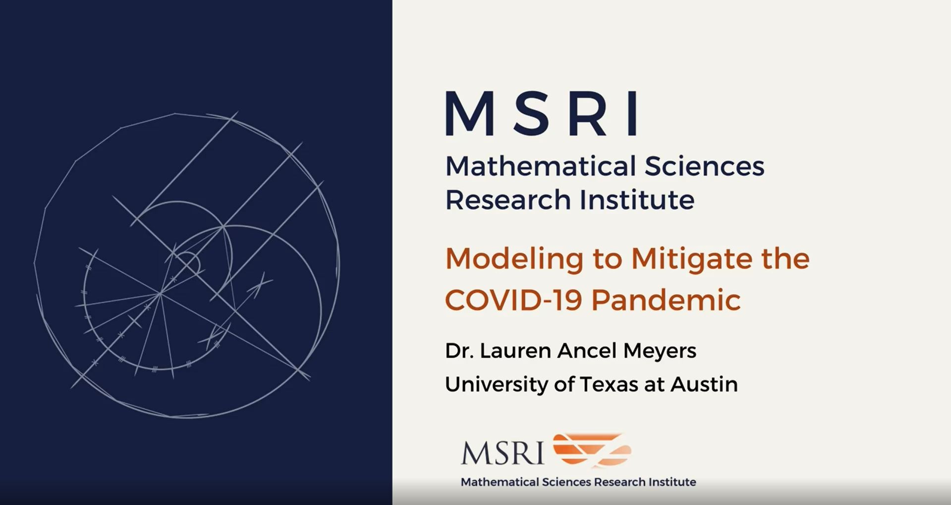 [Moved Online] Mathematical Models For Prediction And Control Of Epidemics - Modeling to Mitigate the COVID-19 Pandemic Thumbnail