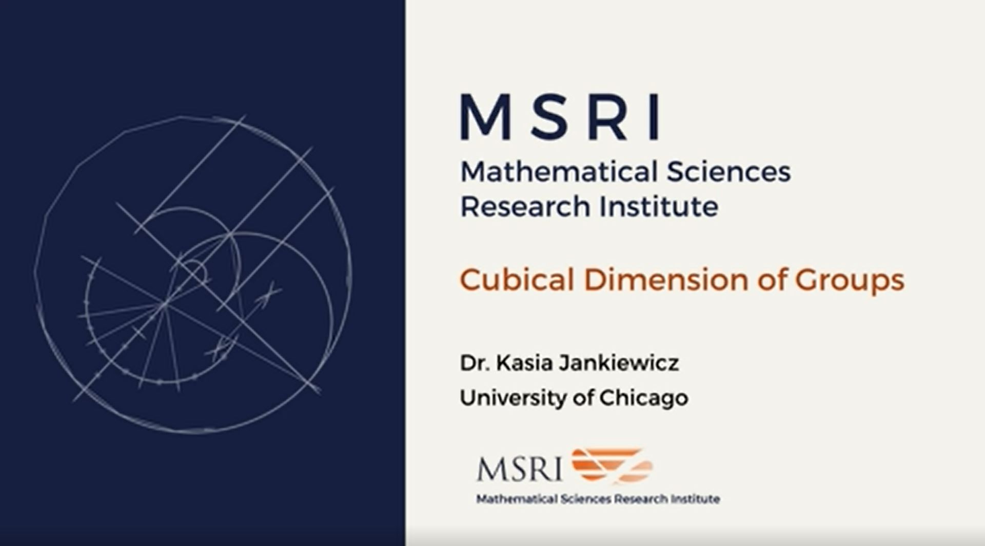 [Moved Online] Random And Arithmetic Structures In Topology: Introductory Workshop - Cubical dimension of groups Thumbnail