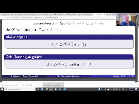 High Dimensional Expanders and Ramanujan Complexes Thumbnail