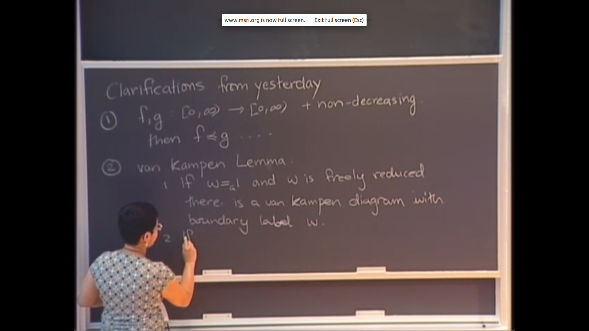 Geometric Group Theory, Summer graduate school, lecture 3 Thumbnail