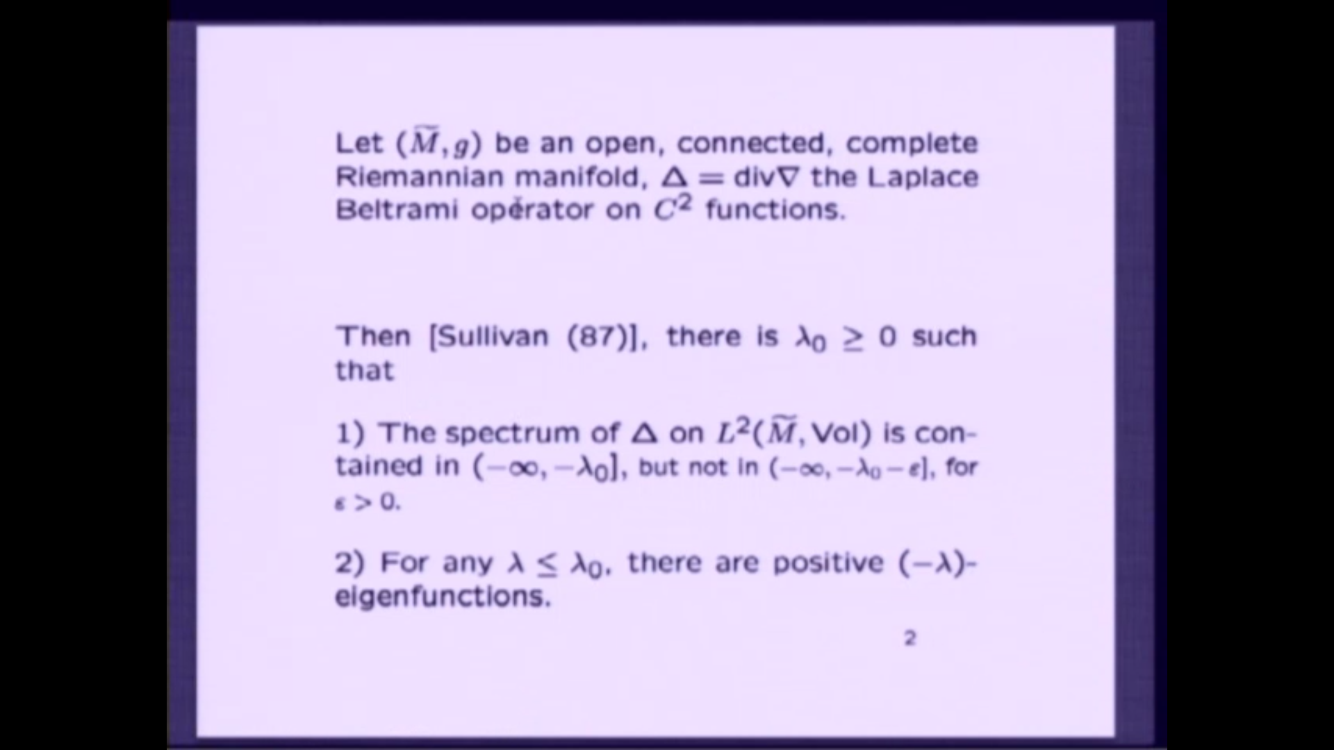 Bottom of spectrum and equivariant family of measures at the boundary in negative curvature. Thumbnail