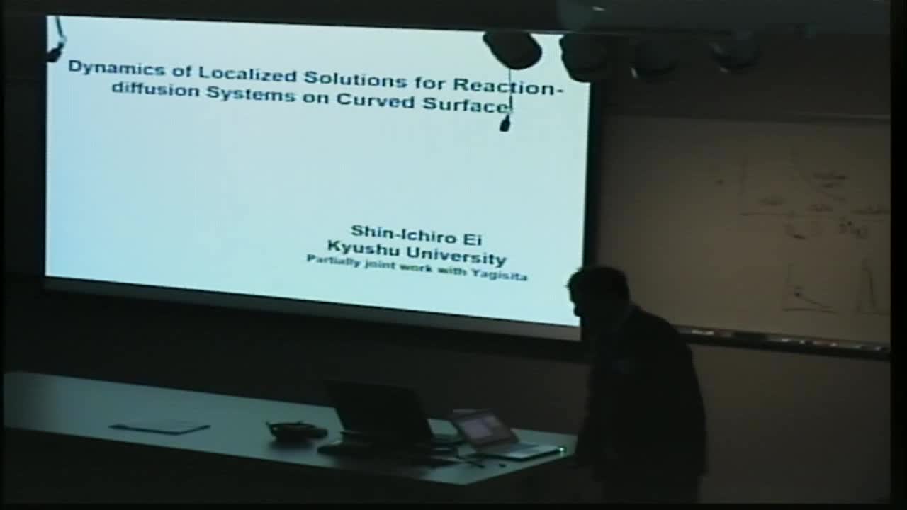 Dynamics of Localized Solutions for Reaction-diffusion Systems on Curved Surface Thumbnail