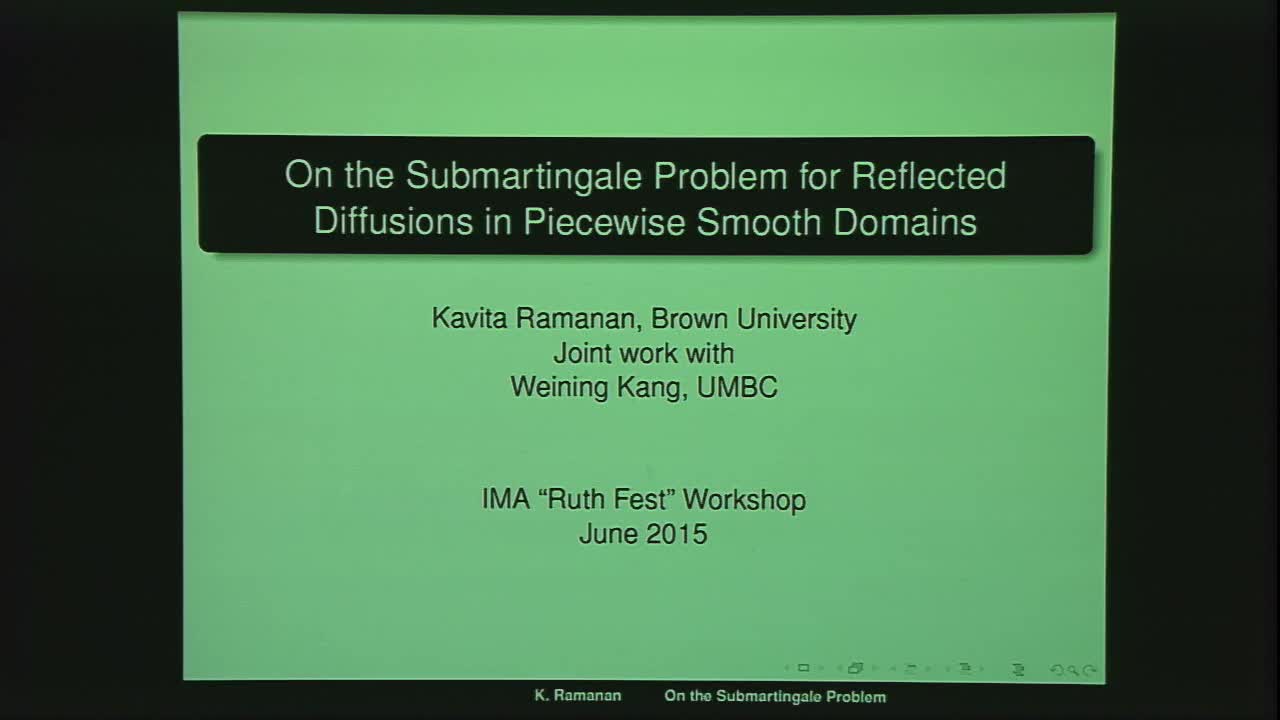 On the Submartingale Problem for Reflected Diffusions Thumbnail