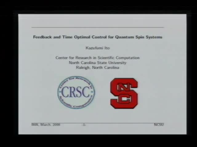 Feedback and time optimal control for quantum spin
systems Thumbnail