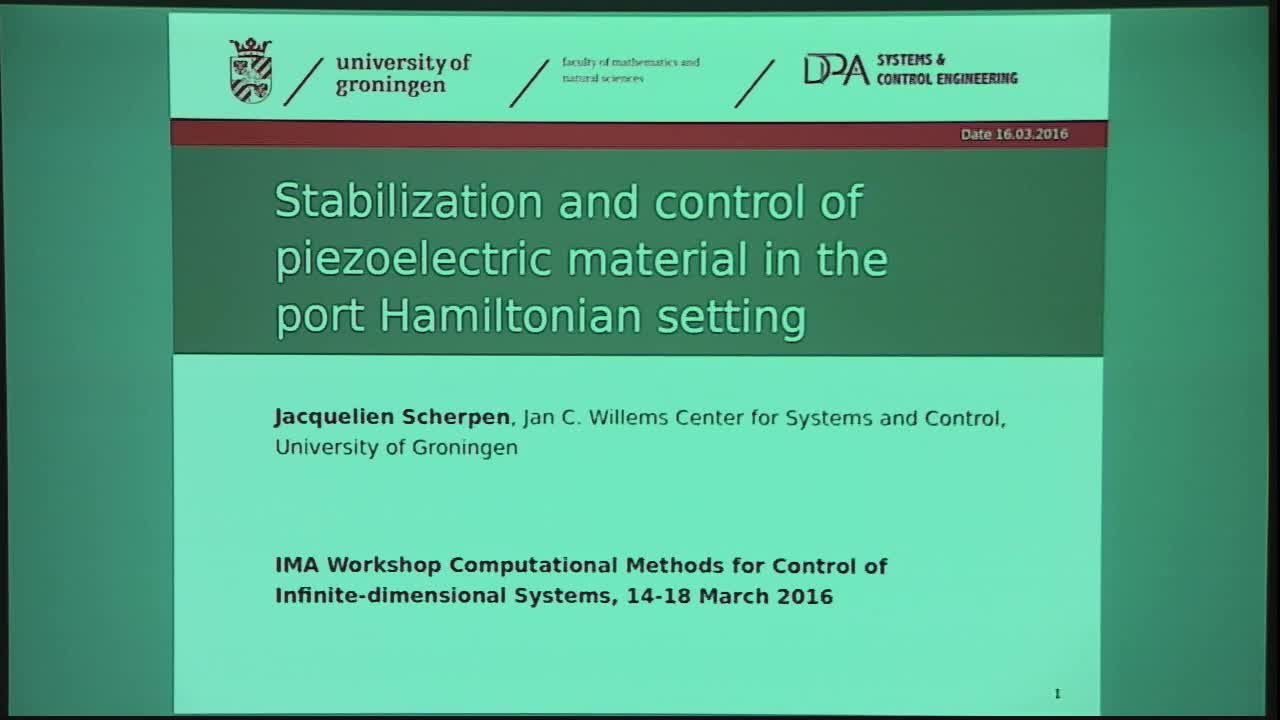 Stability and Stabilization of Piezoelectric Material in the port-Hamiltonian Setting Thumbnail