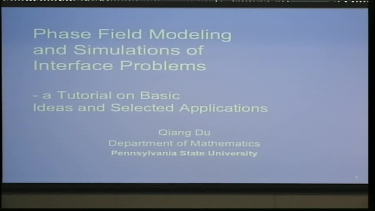 Phase Field Modeling and Simulations of Interface Problems Thumbnail