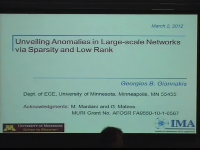 Unveiling Anomalies in Large-Scale Networks via Sparsity and Low Rank Thumbnail