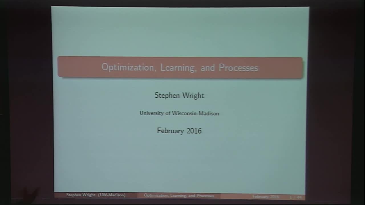 Optimization, Learning, and Processes Thumbnail