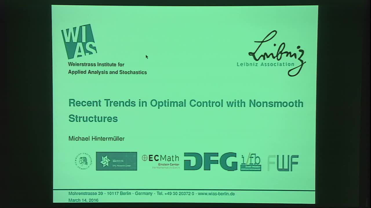 Recent Trends in Optimal Control Problems with Nonsmooth Structures Thumbnail