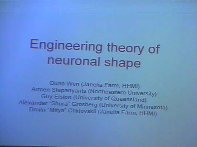 Engineering Theory of Neuronal Shape Thumbnail