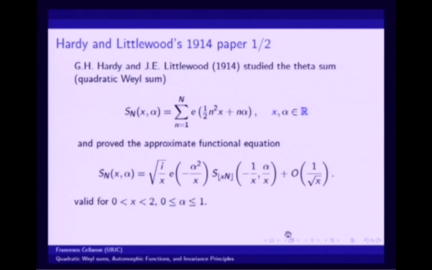 Quadratic Weyl Sums, Automorphic Functions, and Invariance Principles Thumbnail