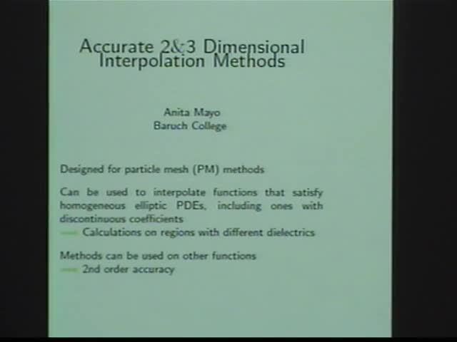 On accurate methods for field interpolation in particle mesh
calculations Thumbnail