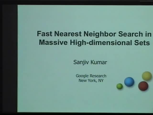 Team 3: Fast nearest neighbor search in massive high-dimensional sparse data sets Thumbnail