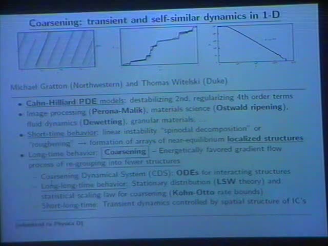 Coarsening: transient and self-similar dynamics in 1-D Thumbnail