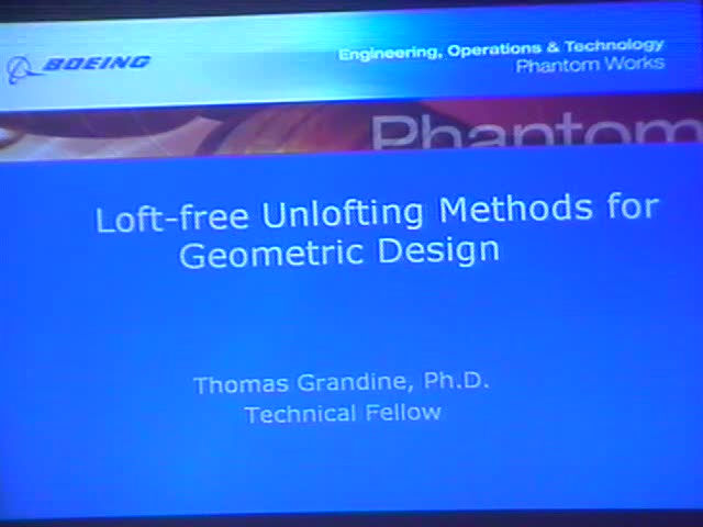 Team 4: Loft-free unlofting methods for geometric design Thumbnail