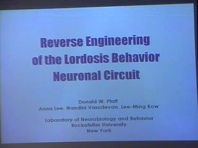 Reverse Engineering the Lordosis Behavior Neuronal Circuit Thumbnail