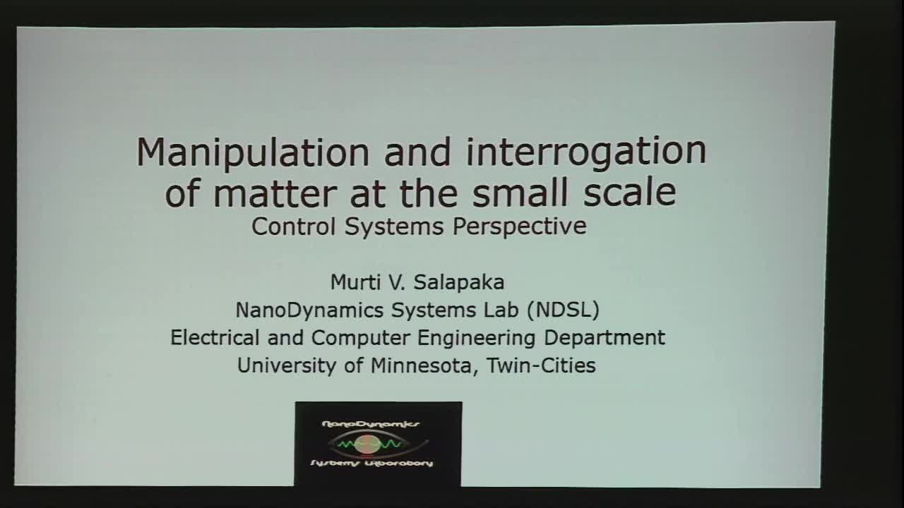 Manipulation and Interrogation of Matter at the Small Scale: A Control Systems Perspective Thumbnail