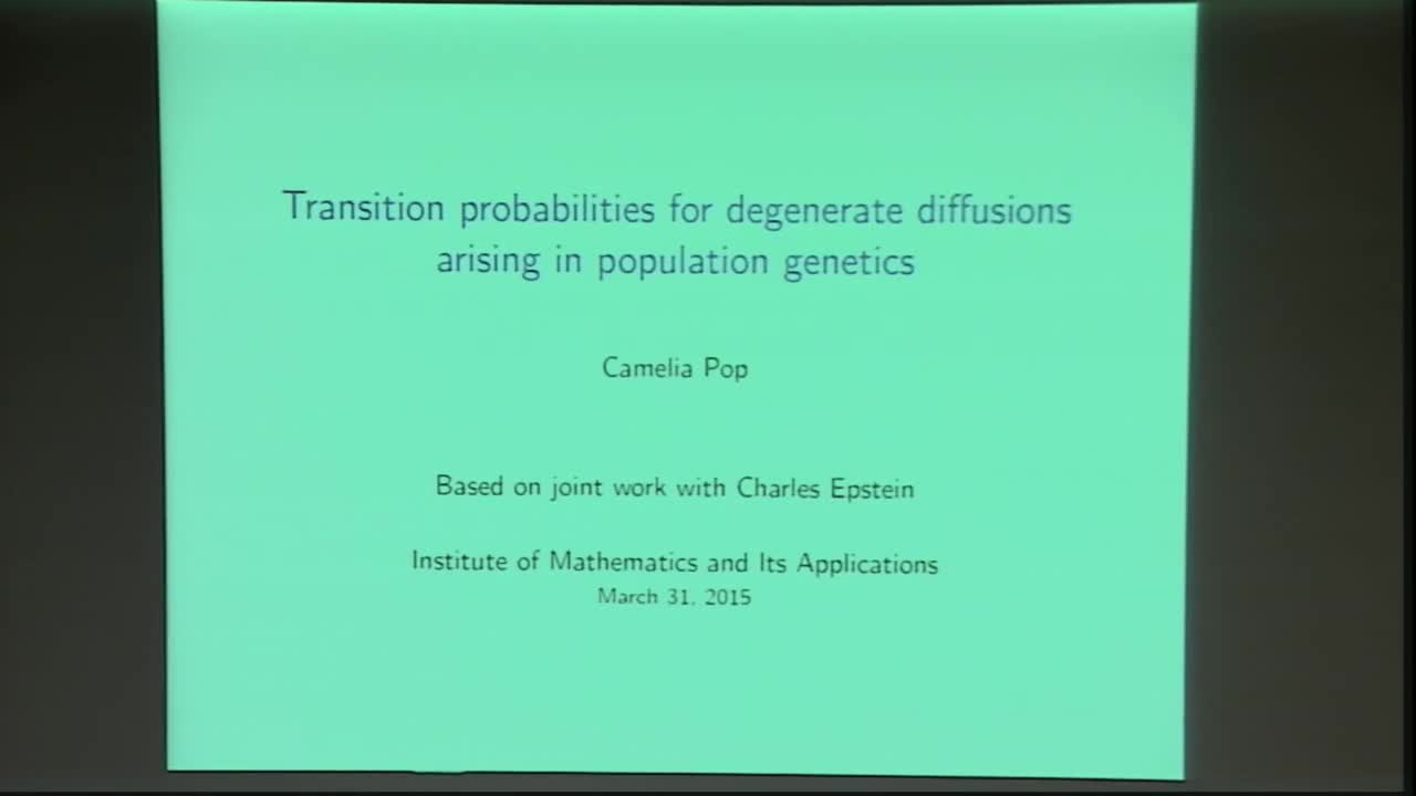 Transition Probabilities for Degenerate Diffusions Arising in Population Genetics Thumbnail