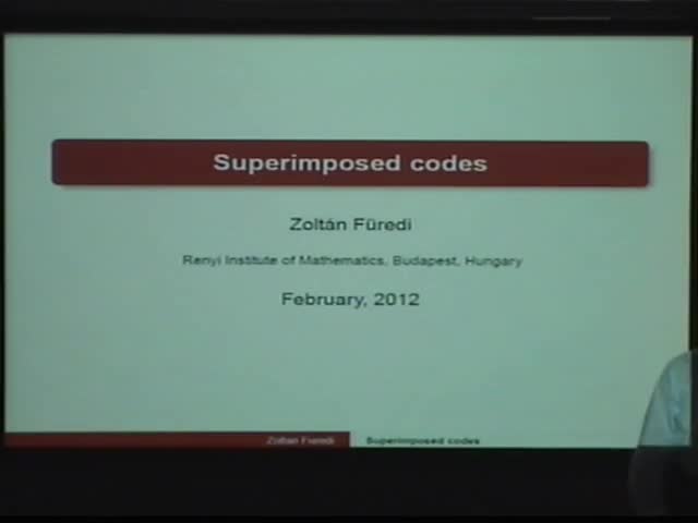 Superimposed codes Thumbnail