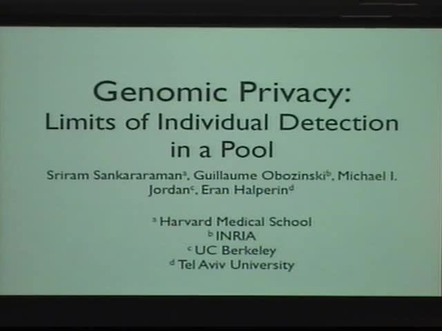 Genomic Privacy and the Limits of Individual Detection in a Pool Thumbnail