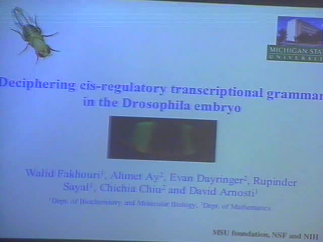 A "Bottom-up" Approach to Deciphering and Predicting Cis-regulatory Transcriptional Grammar in Drosophila Thumbnail