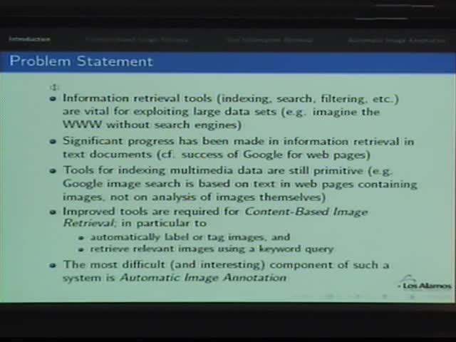 Team 6: Visual words: Text analysis concepts for computer vision  Thumbnail