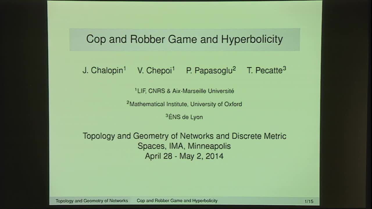 Cop and Robber Game and Hyperbolicity Thumbnail