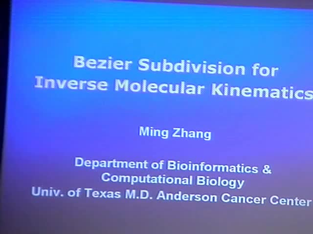 Bezier Subdivision for Inverse Molecular Kinematics Thumbnail