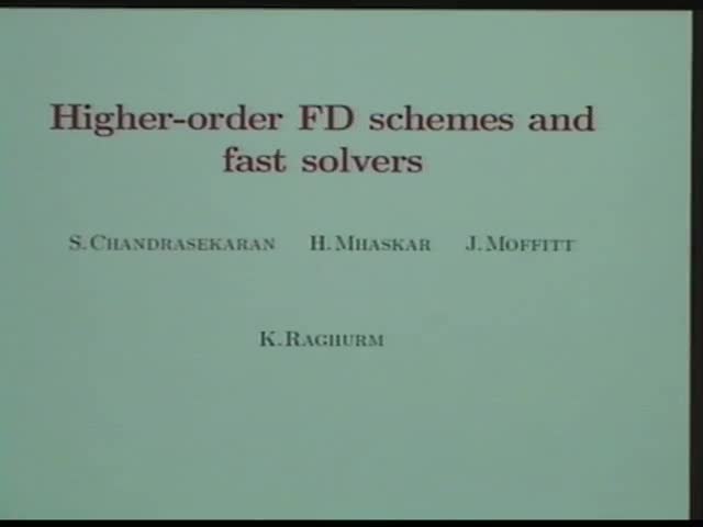 Higher-order finite difference schemes via minimum
Sobolev norm techniques and fast solvers Thumbnail