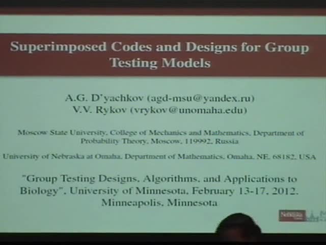 Superimposed Codes and Designs for Group Testing Models Thumbnail