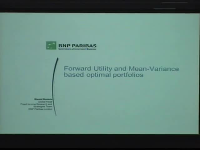 Forward Utility and Mean-Variance based optimal portfolios Thumbnail