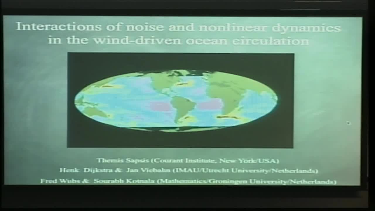 Interaction of Noise and Nonlinear Dynamics in the Wind-Driven Ocean Circulation Thumbnail