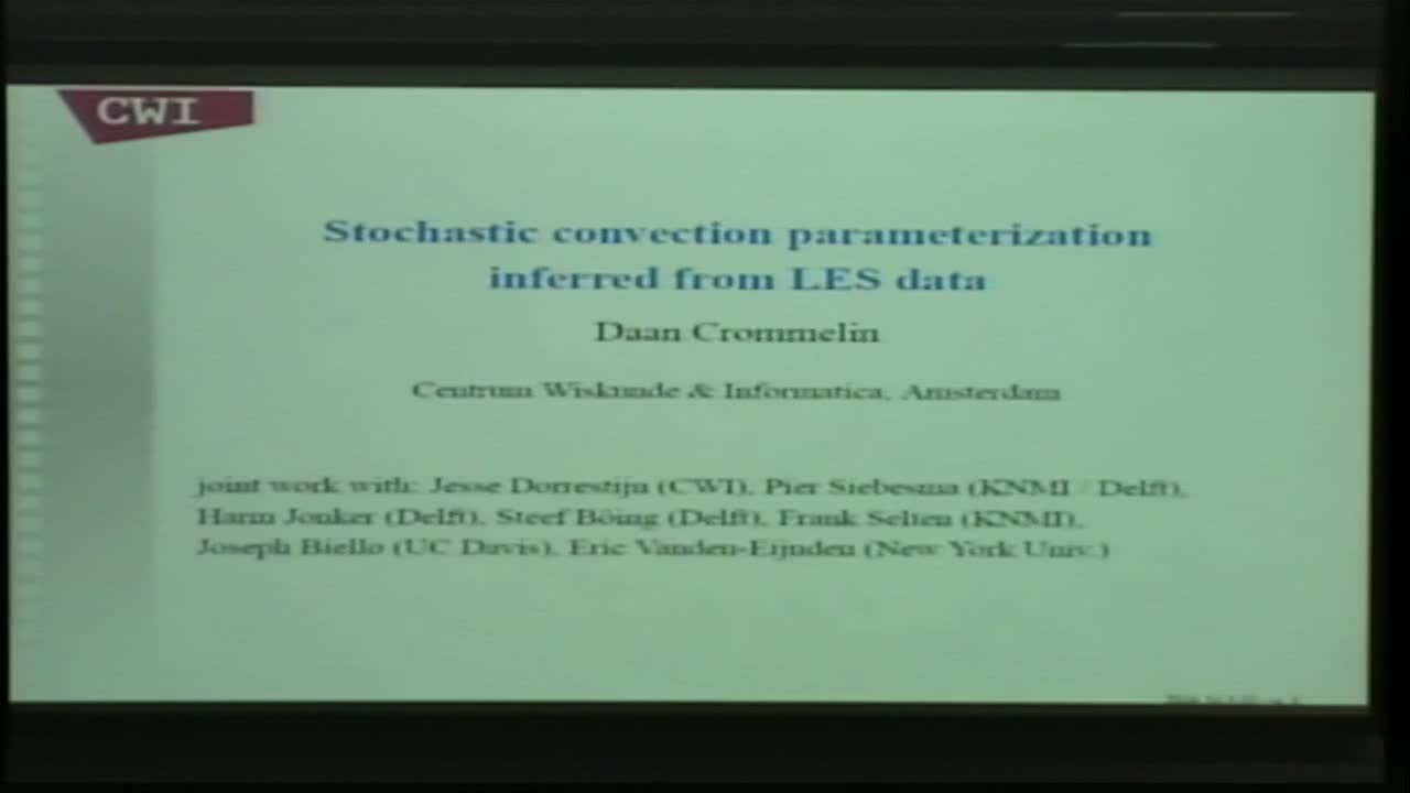 Stochastic Convection Parameterization Inferred From LES Data Thumbnail