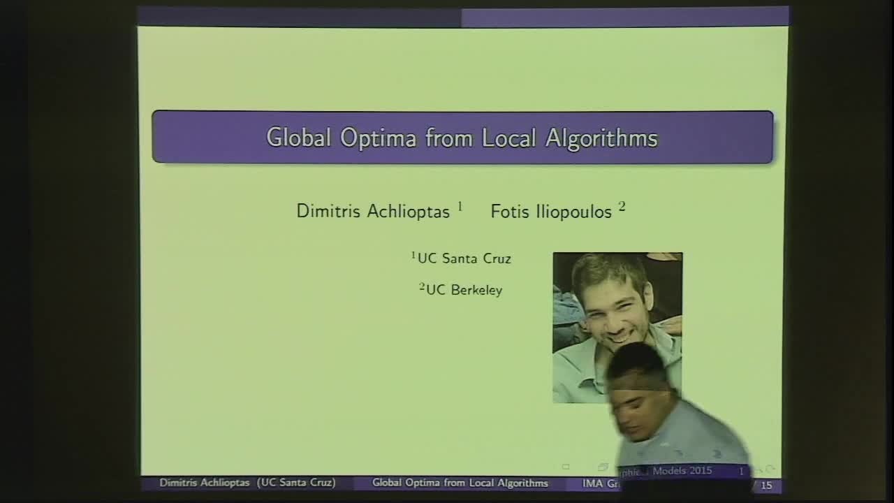 Global Optima from Local Algorithms Thumbnail