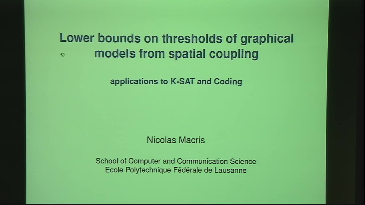 Lower Bounds on Thresholds of Graphical Models from Spatial Coupling: Applications to Coding and Constraint Satisfaction Thumbnail