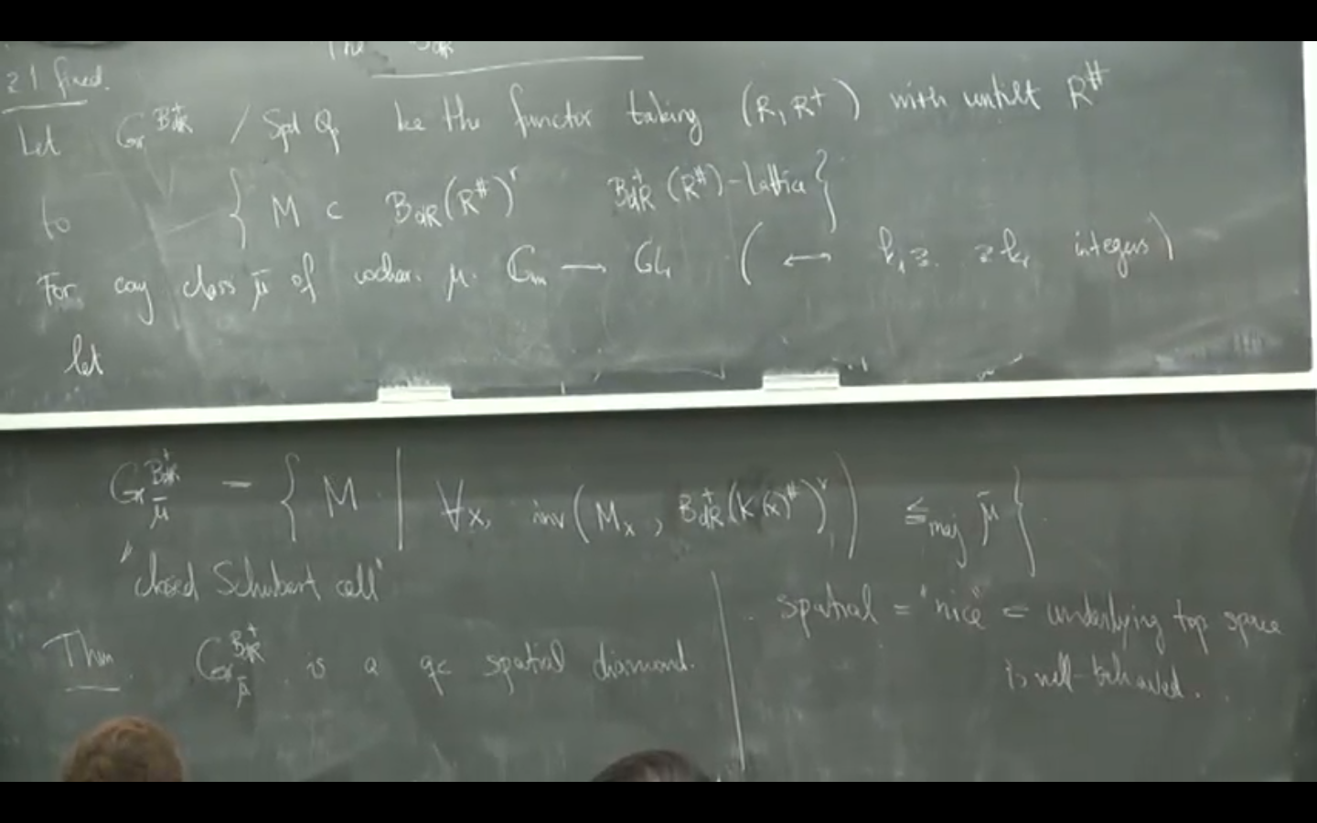 Chancellor Lecture on p-adic geometry, 14 Thumbnail